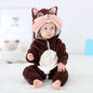 Baby Rompers Winter Kigurumi Lion Costume for Girls Boys Toddler Animal Jumpsuit Infant Clothes Pyjamas Kids Overalls Ropa Bebes