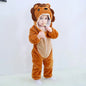 Baby Rompers Winter Kigurumi Lion Costume for Girls Boys Toddler Animal Jumpsuit Infant Clothes Pyjamas Kids Overalls Ropa Bebes