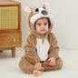 Baby Rompers Winter Kigurumi Lion Costume for Girls Boys Toddler Animal Jumpsuit Infant Clothes Pyjamas Kids Overalls Ropa Bebes