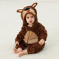 Baby Rompers Winter Kigurumi Lion Costume for Girls Boys Toddler Animal Jumpsuit Infant Clothes Pyjamas Kids Overalls Ropa Bebes