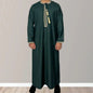 Premium Embroidery Men Thobe with Tassel Saudi Style Arabic Robe Islamic Clothing for Men Traditional Omani Kandura Jalabiya