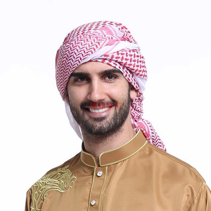Muslim Hats Muslim Turban 100% Polyester Cotton Saudi Arabia Clothing Muslim Scarf Caps For Men Muslim Prayer Cap Islamic Hat