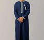 Premium Embroidery Men Thobe with Tassel Saudi Style Arabic Robe Islamic Clothing for Men Traditional Omani Kandura Jalabiya