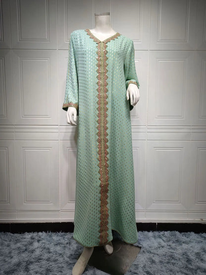 2025 Muslim Abaya Prayer Dress Woman Dubai Saudi Robe Embroidery Islamic Clothing Female Long Dress  ﻿