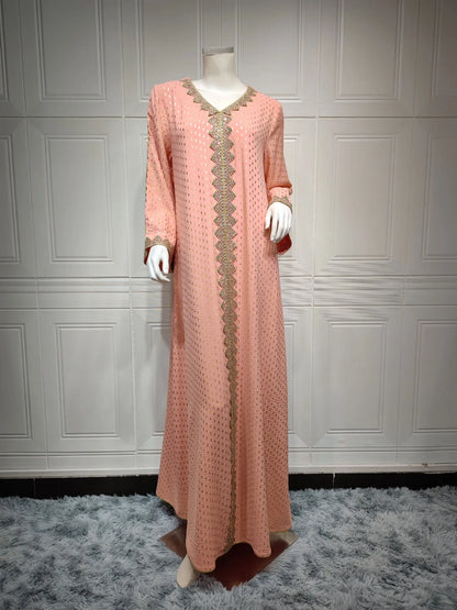 2025 Muslim Abaya Prayer Dress Woman Dubai Saudi Robe Embroidery Islamic Clothing Female Long Dress  ﻿