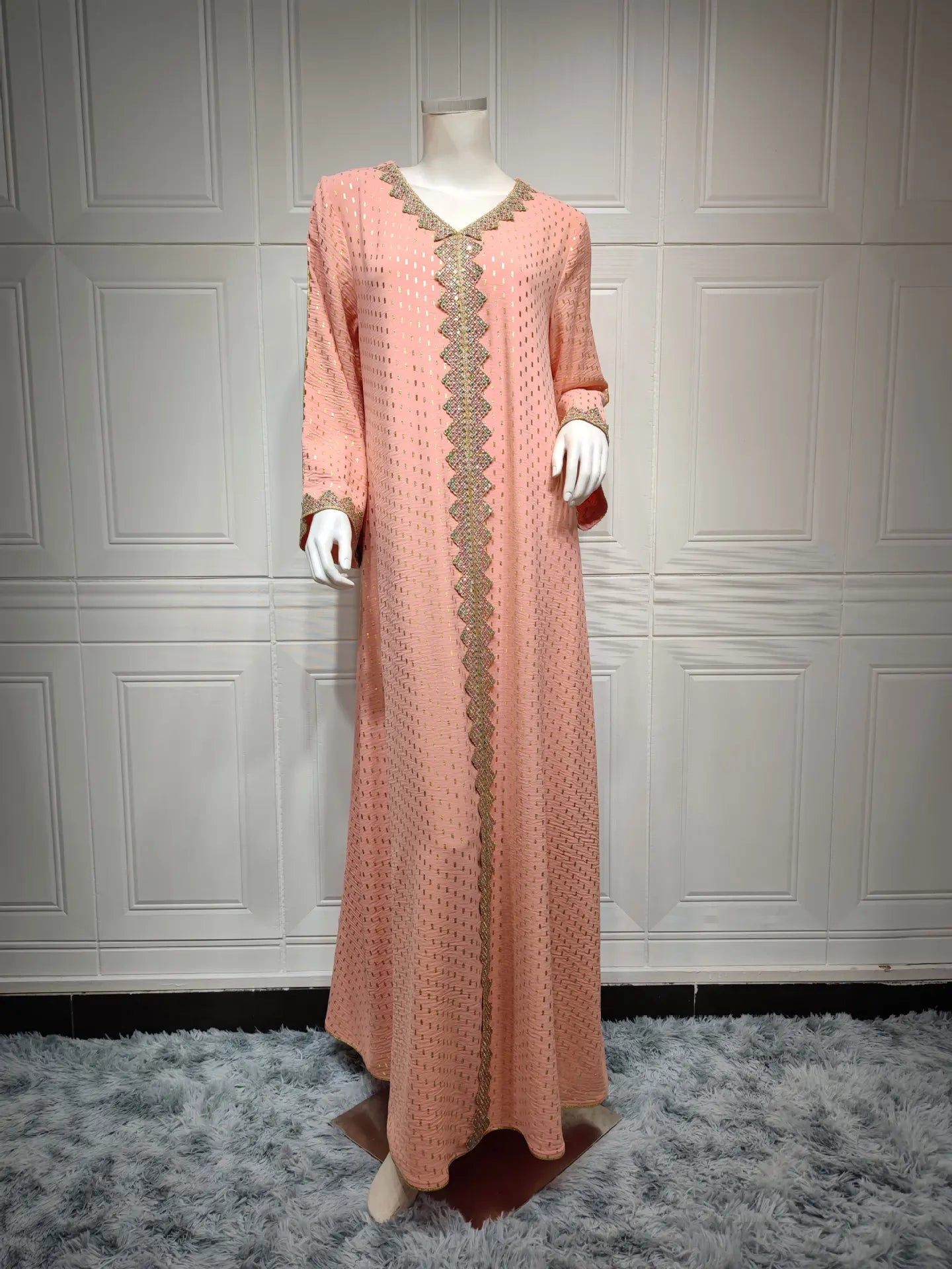 2025 Muslim Abaya Prayer Dress Woman Dubai Saudi Robe Embroidery Islamic Clothing Female Long Dress  ﻿