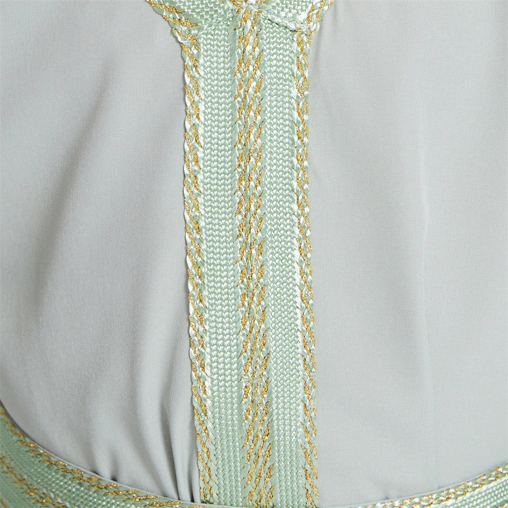 Muslim Kids Girls Maxi Dress Ramadan Eid Djellaba Dubai Abaya Turkey Kaftan Islamic Clothing Arabic Robe Children Prayer Gown