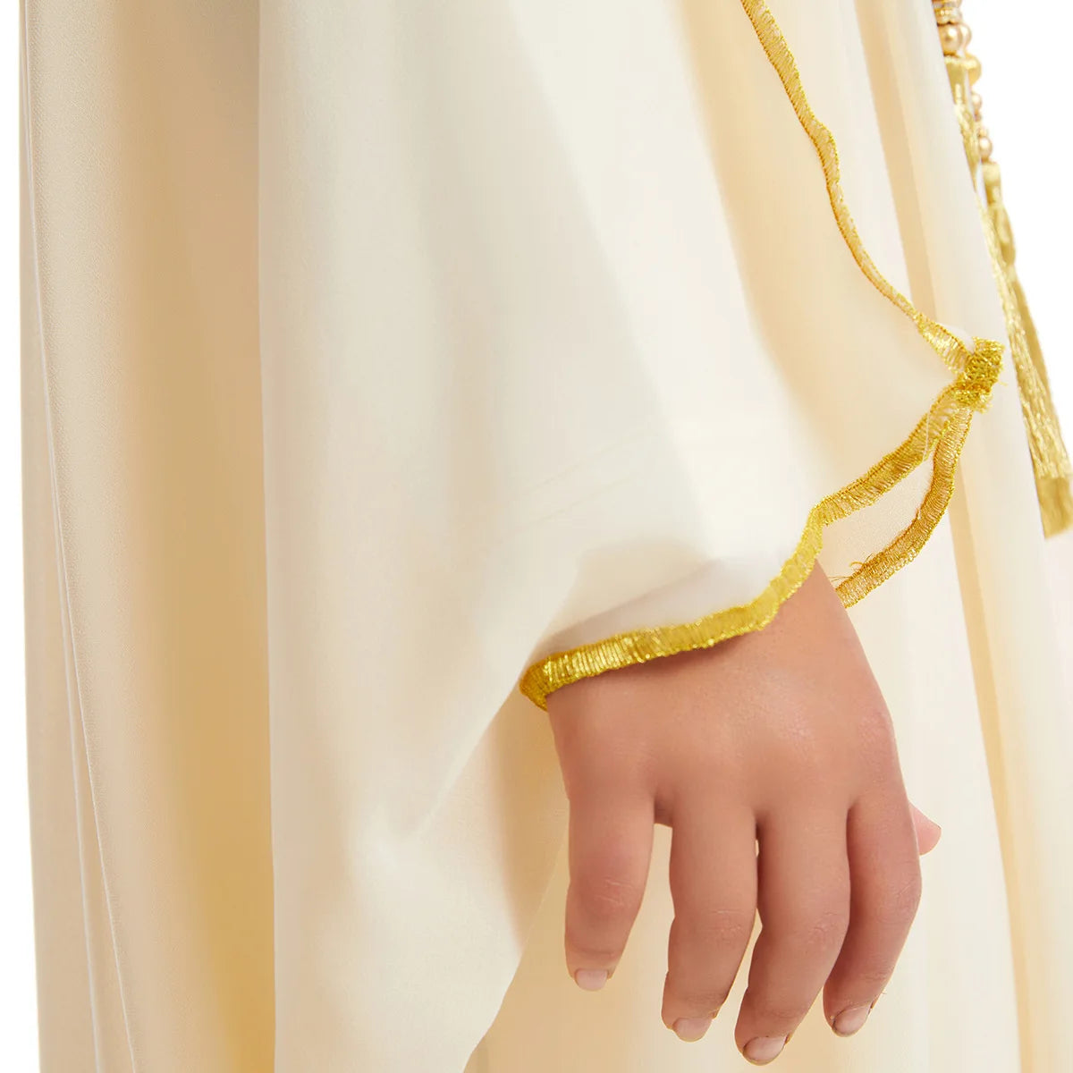 Kids Middle East Arab Robe with Tassel Boys Dubai Style Outfit Southeast Asian Long Shirt Islamic Traditional Ethnic Costume