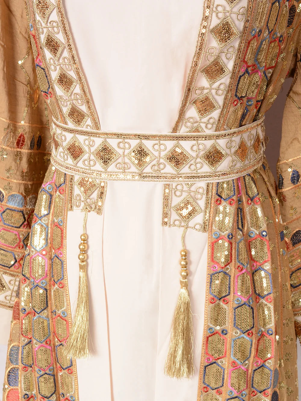 Muslim Two Piece Sets Women Clothing Prom Dresses Fashion Colorful Embroidery Abaya Turkish Kaftan Robe Women Prayer Dress Sets