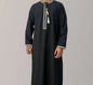 2026 Muslim Fashion Abaya for Men Long Sleeve O-neck Pullover Dress Robe Men Jubba Thobe Pakistan Kaftan Arabic Islamic Clothing