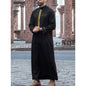Middle Eastern Arab ethnic robe, Muslim traditional men's robe, casual festival worship, Islamic men's clothing