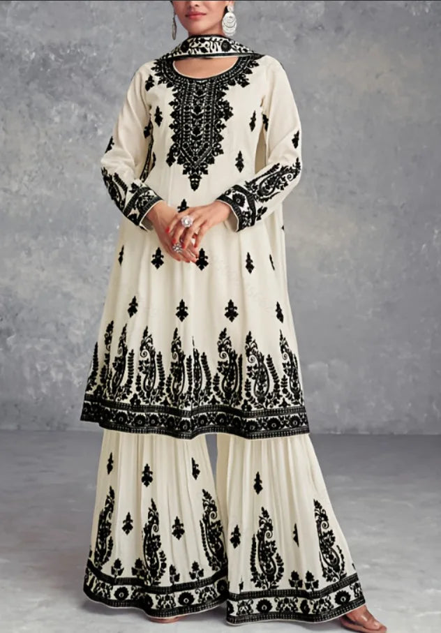 Muslim 2 Piece Set Women Print Blouse Dubai India Top Wide Leg Pants Suit Morocco Musulman Ensemble Casual Femme Arabic Outfits