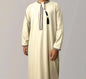 Muslim Men Long Sleeve Pullover Dress Abaya Daffah Jubba Thobe Pakistan Saudi Arab Kaftan Islam Clothing Prayer Robe Afghan