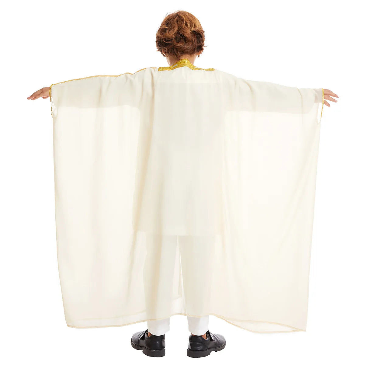 Kids Middle East Arab Robe with Tassel Boys Dubai Style Outfit Southeast Asian Long Shirt Islamic Traditional Ethnic Costume