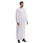Muslim Men's Pakistani Islamic Style Dress Saudi Arabian Style Long Sleeved Button Up Robe Suitable for Prayer and Daily Wear