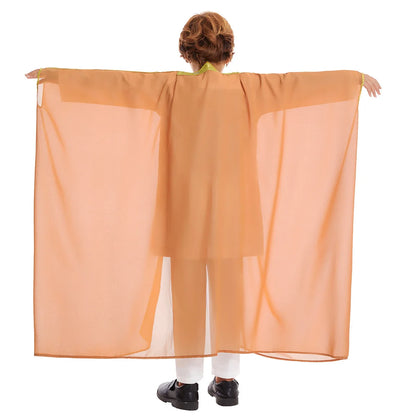 Kids Middle East Arab Robe with Tassel Boys Dubai Style Outfit Southeast Asian Long Shirt Islamic Traditional Ethnic Costume