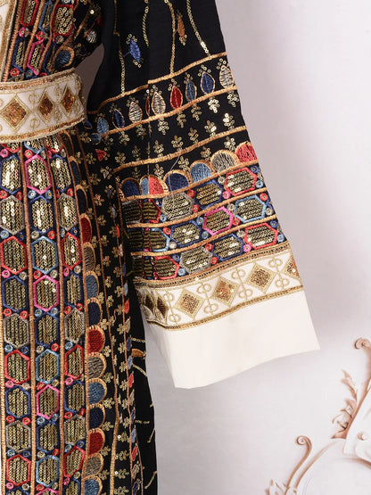 Muslim Two Piece Sets Women Clothing Prom Dresses Fashion Colorful Embroidery Abaya Turkish Kaftan Robe Women Prayer Dress Sets