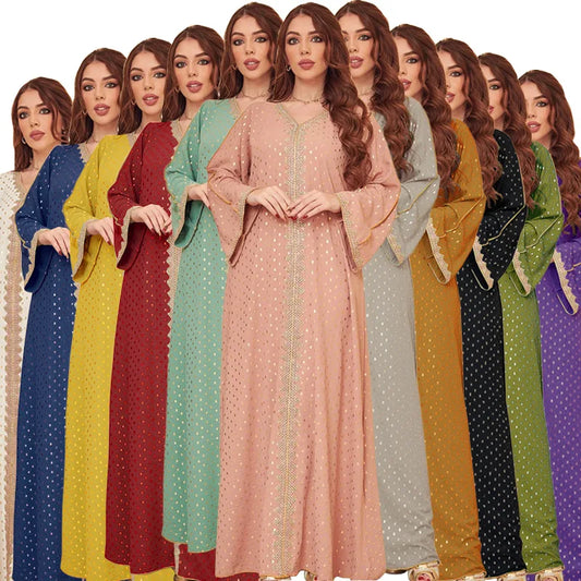 2025 Muslim Abaya Prayer Dress Woman Dubai Saudi Robe Embroidery Islamic Clothing Female Long Dress  ﻿