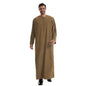 Muslim Men's Pakistani Islamic Style Dress Saudi Arabian Style Long Sleeved Button Up Robe Suitable for Prayer and Daily Wear