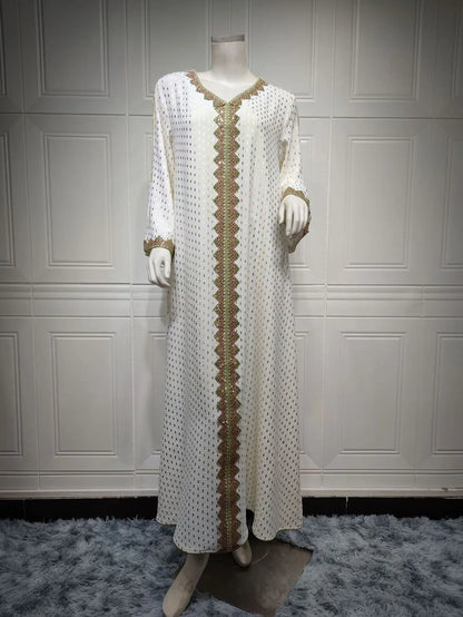 2025 Muslim Abaya Prayer Dress Woman Dubai Saudi Robe Embroidery Islamic Clothing Female Long Dress  ﻿