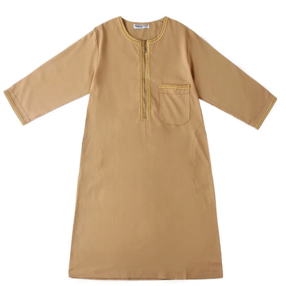 Child Dubai 2024 Luxury Kids Boys Men's Muslim Clothing Caftan Robes Islamic Ramadan Clothes Arab Man Abaya Pakistan Turkish