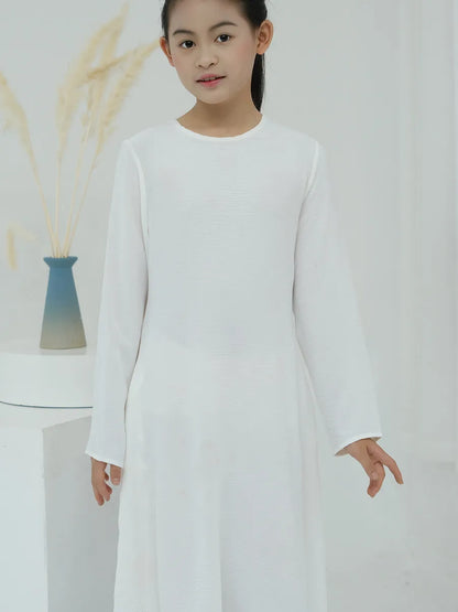 Muslim Kids girls Luxury Dubai Abaya Kimono Cardigan Embroidery tassels Long Dress Ramadan Robe Kaftan Femme Islam Clothing