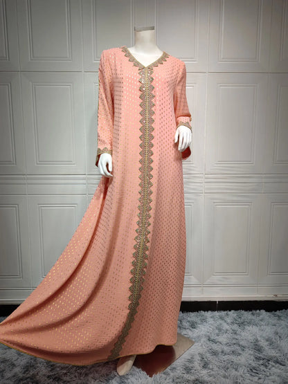2025 Muslim Abaya Prayer Dress Woman Dubai Saudi Robe Embroidery Islamic Clothing Female Long Dress  ﻿
