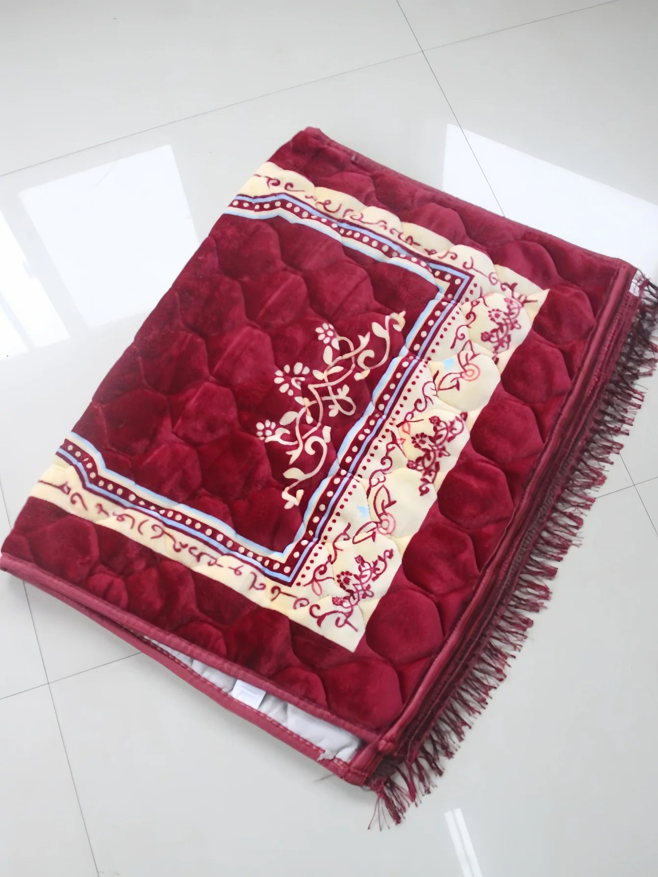 Muslim Prayer Rug Soft 80*120cm Large Prayer Mat Islam Padded Islamic Prayer Mat Thick for Men and Women