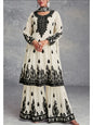 Muslim 2 Piece Set Women Print Blouse Dubai India Top Wide Leg Pants Suit Morocco Musulman Ensemble Casual Femme Arabic Outfits