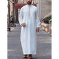 Middle Eastern Arab ethnic robe, Muslim traditional men's robe, casual festival worship, Islamic men's clothing