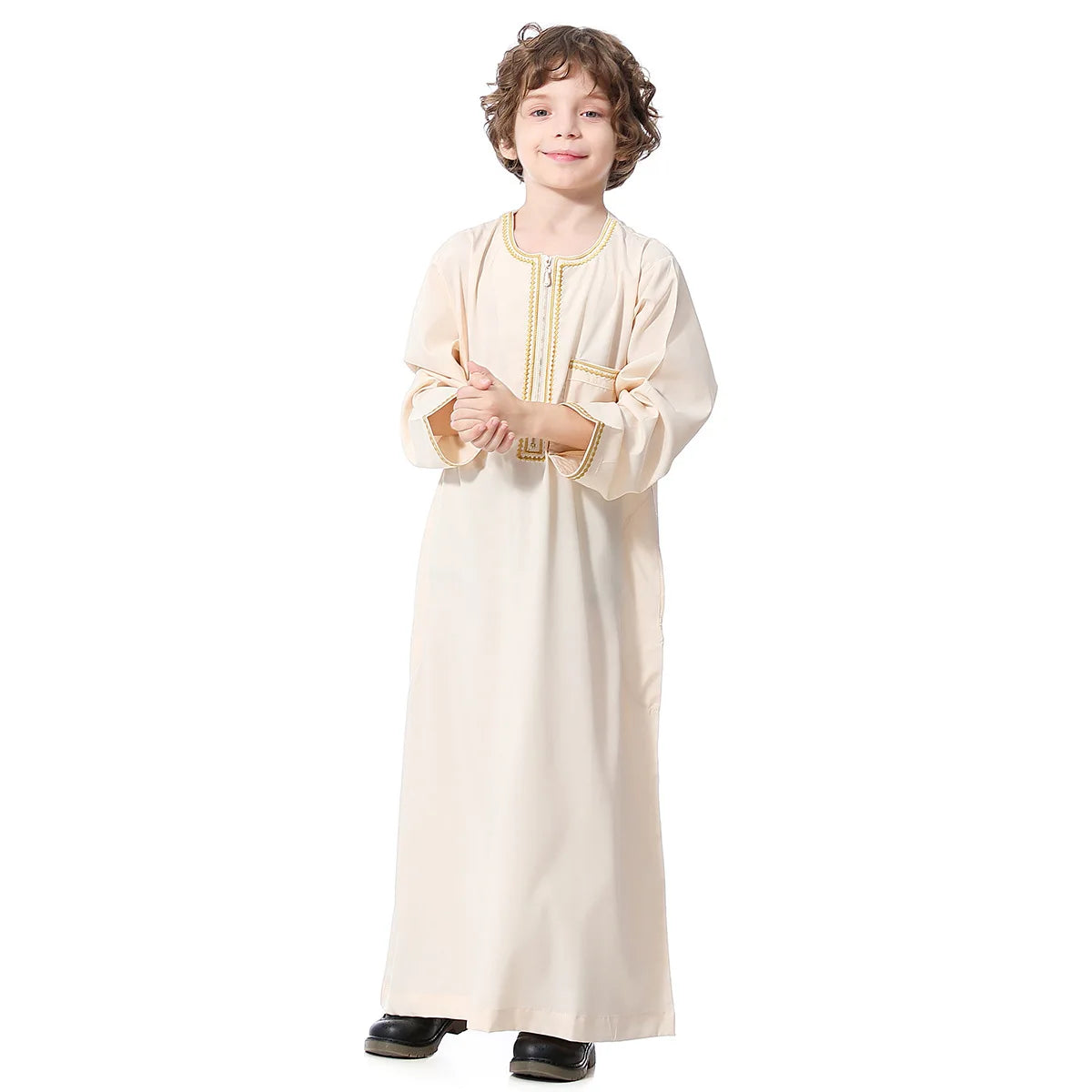Child Dubai 2024 Luxury Kids Boys Men's Muslim Clothing Caftan Robes Islamic Ramadan Clothes Arab Man Abaya Pakistan Turkish