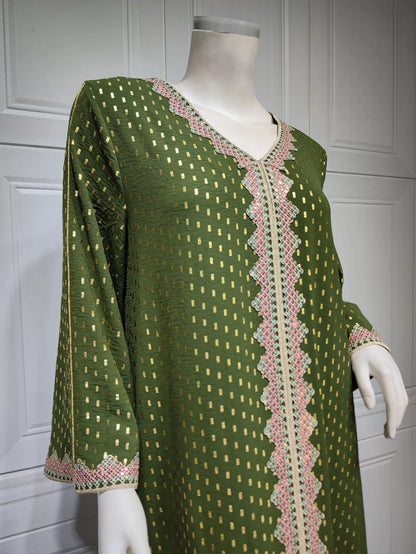 2025 Muslim Abaya Prayer Dress Woman Dubai Saudi Robe Embroidery Islamic Clothing Female Long Dress  ﻿