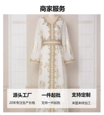 New Dubai Muslim Dress Abayas for Women Turkey Islam Clothing Muslim Fashion Arabia Long Dress Kaftan Clothes for Muslim Women