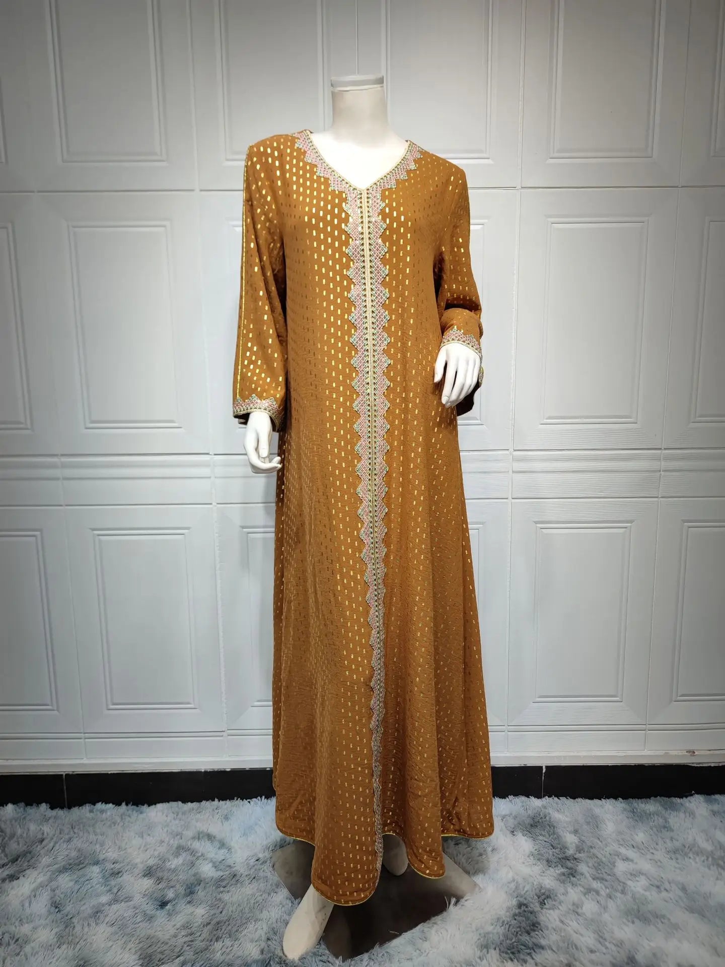 2025 Muslim Abaya Prayer Dress Woman Dubai Saudi Robe Embroidery Islamic Clothing Female Long Dress  ﻿