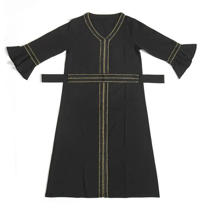 Muslim Kids Girls Maxi Dress Ramadan Eid Djellaba Dubai Abaya Turkey Kaftan Islamic Clothing Arabic Robe Children Prayer Gown