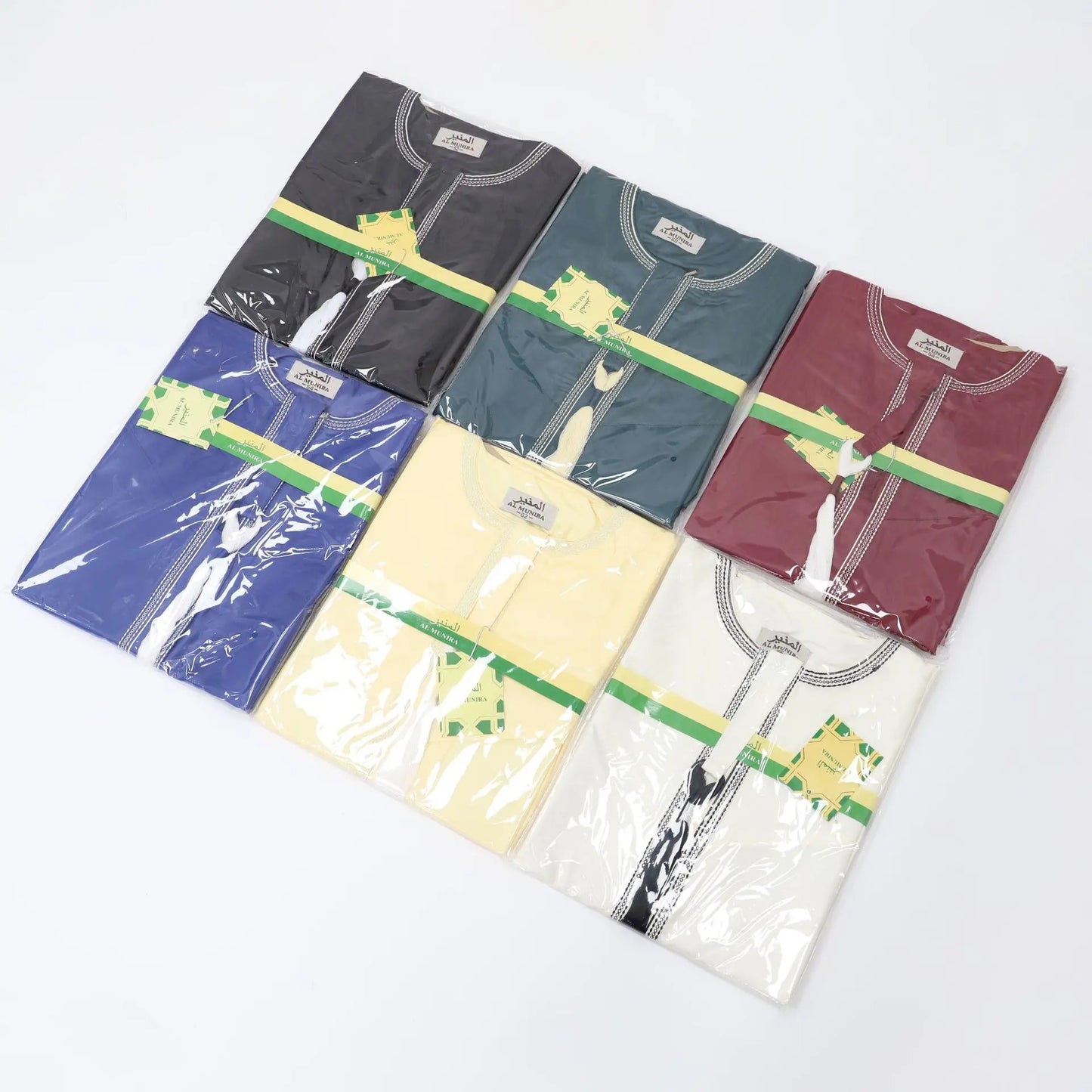 Muslim Men Long Sleeve Pullover Dress Abaya Daffah Jubba Thobe Pakistan Saudi Arab Kaftan Islam Clothing Prayer Robe Afghan