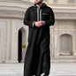 Muslim Men's Formal Thobes Long-sleeved Solid Color Loose Traditional Islamic Men's Clothing Kaftan Festival Arabic Ethnic Robe