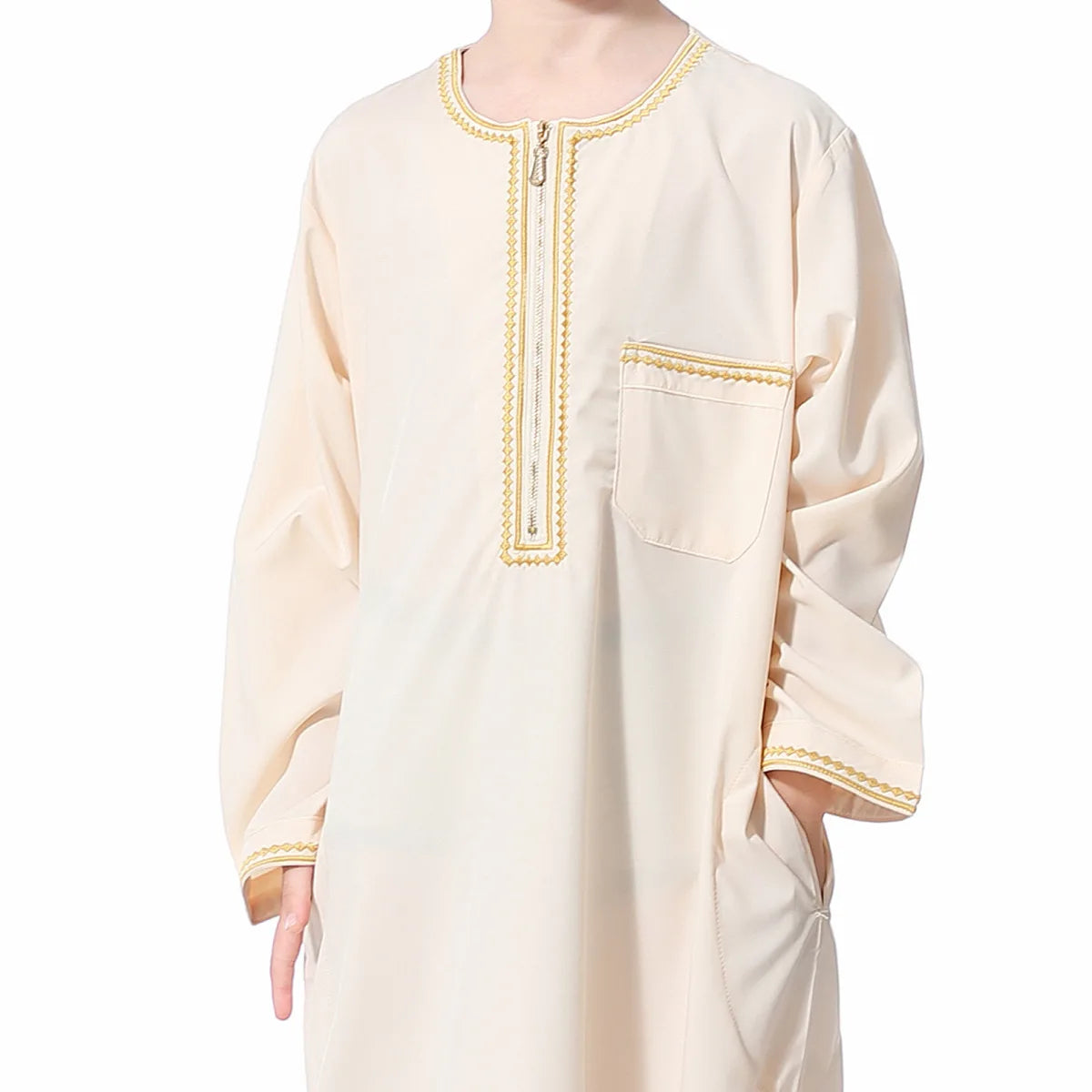 Child Dubai 2024 Luxury Kids Boys Men's Muslim Clothing Caftan Robes Islamic Ramadan Clothes Arab Man Abaya Pakistan Turkish